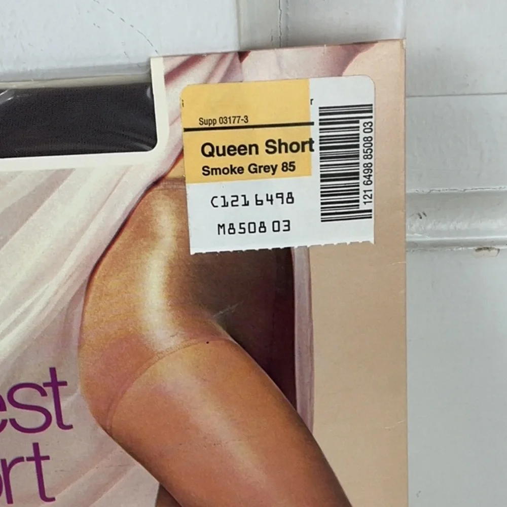 Vintage JC Penney Sheerest Support Sheer Pantyhose Size Queen Short JCP